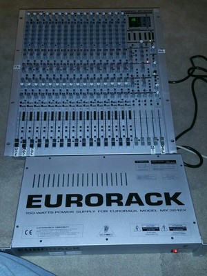 Behringer Eurorack Mx3242x Mixer W Power Supply Bonus Ata Case Excellent Cond Ebay