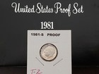 1981~S TYPE ~2~ ROOSEVELT DIME SUPERB ~CAMEO FROM MY PROOF SET IN PROTECTOR 2X2 — photo 1