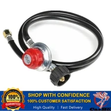 5 FT Hose High Pressure Propane Gas Regulator LPG BBQ Grill Tank Adjustable