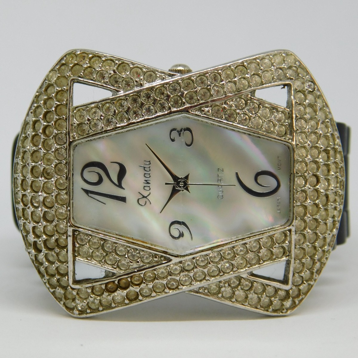 Xanadu Women’s Watch Silver Diamond Mineral Crystal (New Battery) Beautiful Xanadu Mineral Crystal Silver Tone Analog Women main image 4