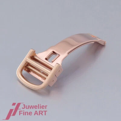 Cartier - Boucle déployante originale pour bracelet en cuir or rose 18K/750 -... - Photo 1/4