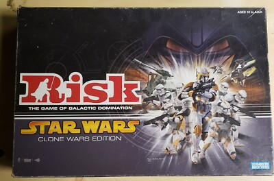 #ad RISK STAR WARS CLONE WARS EDITION BOARD GAME 2005 PARKER BROTHERS Missing 1 $12.95