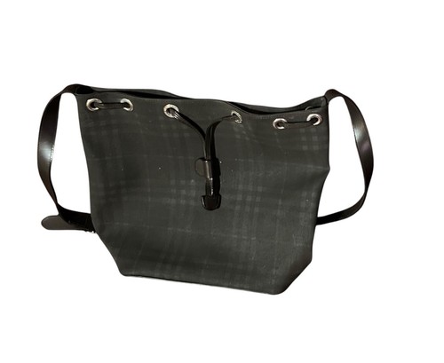 Burberry London Handbag Navy Plaid 10” X 13” - Preowned
