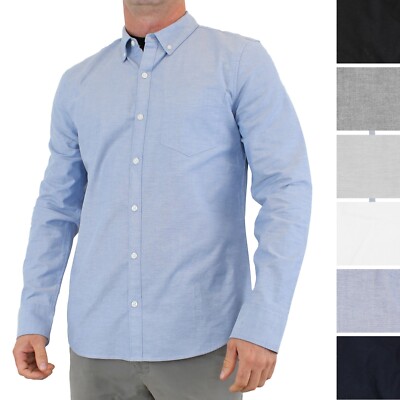 True Classic Men's Dress Shirt Casual Stretch Oxford, Button Collar, Long Sleeve | eBay True Classic Men's Dress Shirt Casual Stretch Oxford, Button Collar, Long Sleeve | eBay