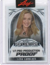 2024 Leaf LISA LANGLOIS Silver Pre-Production Proof card Pop Century #1/1