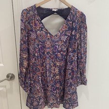 En Creme Small Floral Paisley Boho Dress