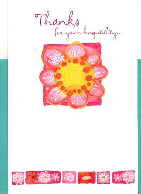 Thank You So Much For Warm Wonderful Time Memory Hospitality Greeting Card Green