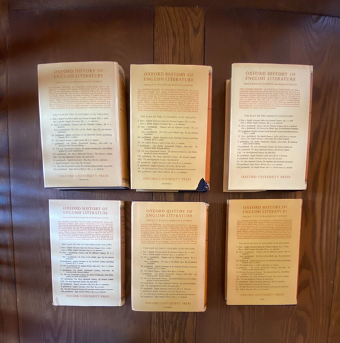 Oxford History of English Literature Lot of 6 Clarendon Press Hardcovers w/DJ - Picture 3 of 15