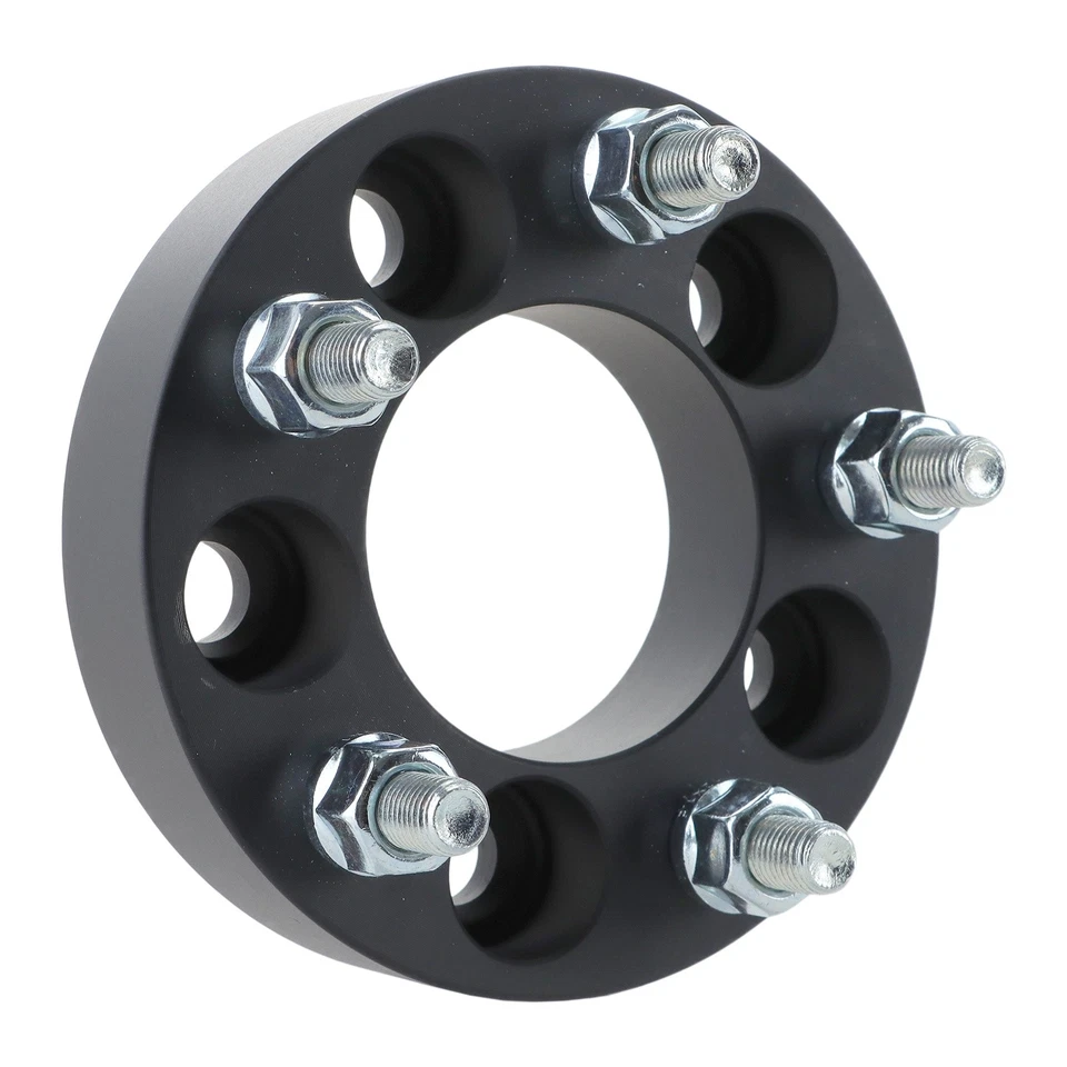 4pcs 1.25" 5x108 to 5x114.3 Wheel Spacers Adapters 12x1.5 Studs For Volvo Ford - Imagem 3 de 4