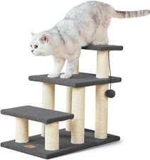 Dog Stairs Cat Scratching Post Pet Steps for High Beds Couch
