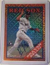 2023 Topps Series 1 - 1988 Topps Chrome Silver Pack Brayan Bello Orange Mojo /25