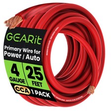 4 Gauge Wire, CCA Electrical Wire for Automotive Power/Ground, Battery Cable,...