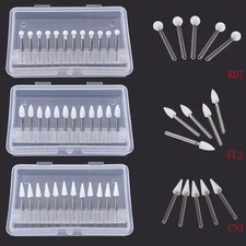 Dental White Stone Porcelain Resin Polishing Burs FG /Composite Finishing Burs