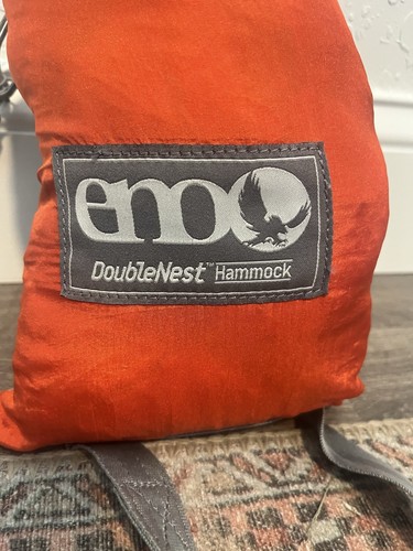 ENO DoubleNest Hammock Portable Camping Orange Eagles Nest Outfitters Carabiner