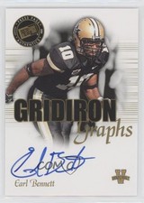 2008 Press Pass SE Gridiron Graphs Earl Bennett #GG-EB Auto 3y4