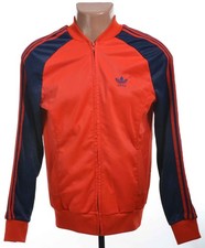 ADIDAS VINTAGE TRACK JACKET 1980'S RED SIZE S ADULT VENTEX