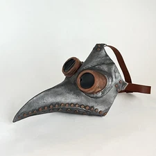 Plague Doctor Mask Steampunk Scary Costume Long Nose Bird Beak Cosplay Halloween