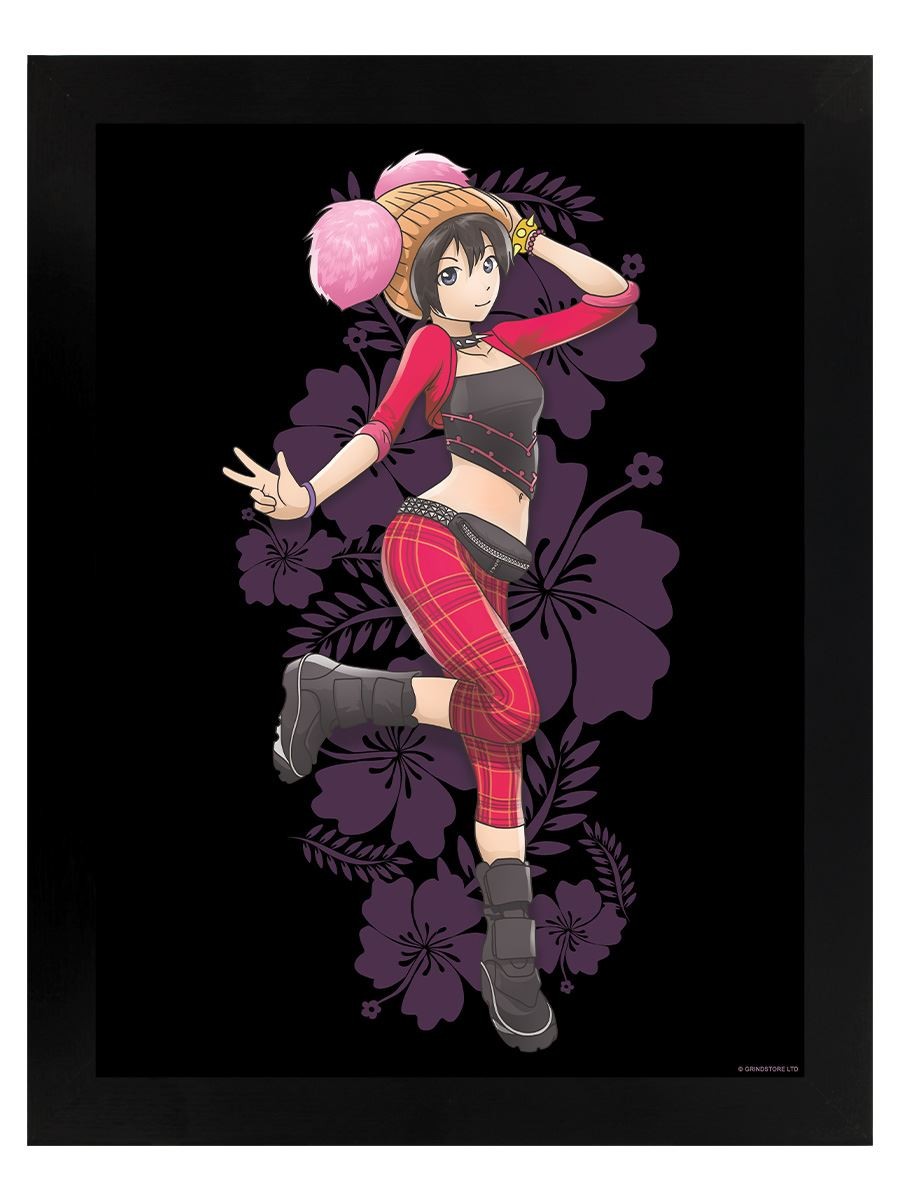 Tokyo Spirit Kaori Black Wooden Framed Print