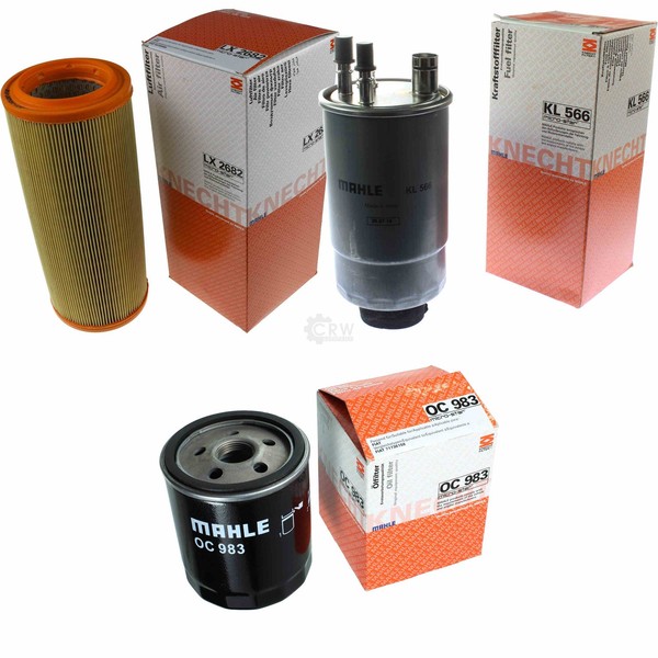 Mahle / Knecht Kraftstofffilter KL 566 Luftfilter LX 2682 ÖLfilter OC 983-image