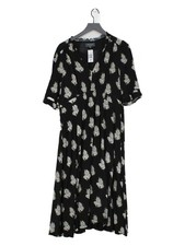 Wyse London Hemd Midikleid UK16 in Schwarz