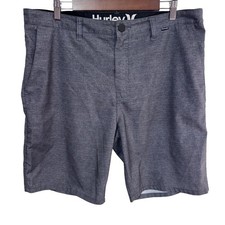 Hurley Men's 36 Gray Shorts Hybrid Surf Casual 9" Inseam