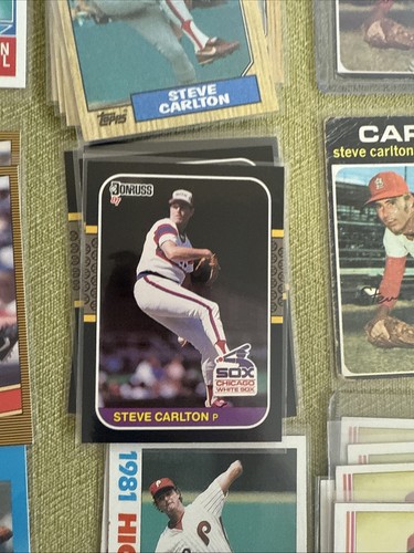 Steve Carlton Lot 60 Karten Philadelphia Phillies. White Sox. Cardinals. - Bild 15 von 18