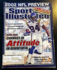 Randy Moss 2002 Sports Illustrated Magazine NFL Draft Preview Minnesota Vikings
