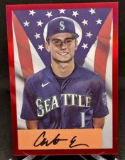 Colt Emerson 2023 Bowman Draft 1954 Flag Variation /54 Mariners FOTL Bookend