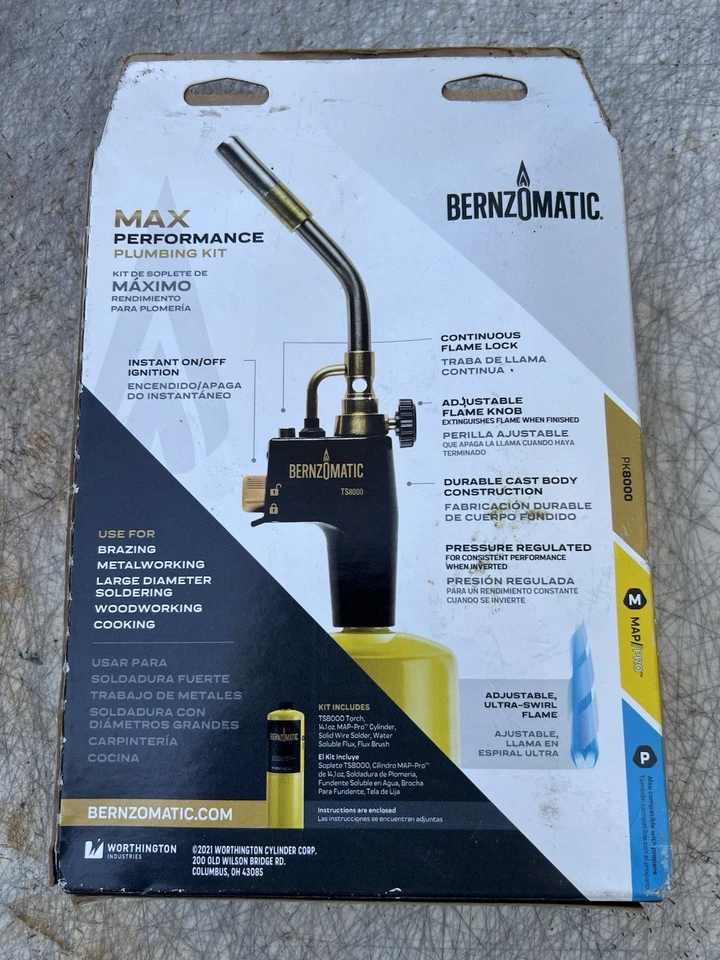 Kit de antorcha Bernzomatic Trigger Start Max Performance TS8000-NUEVO Foto 2 de 4