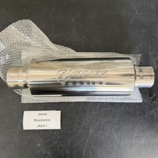 Jones Exhaust Jr24 Turbine Resonator 2.25 Inout 304 Stainless Open Box