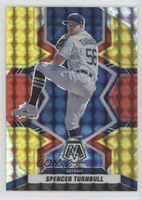 2022 Panini Mosaic Choice Fusion Red & Yellow Prizm Spencer Turnbull #90 2qw