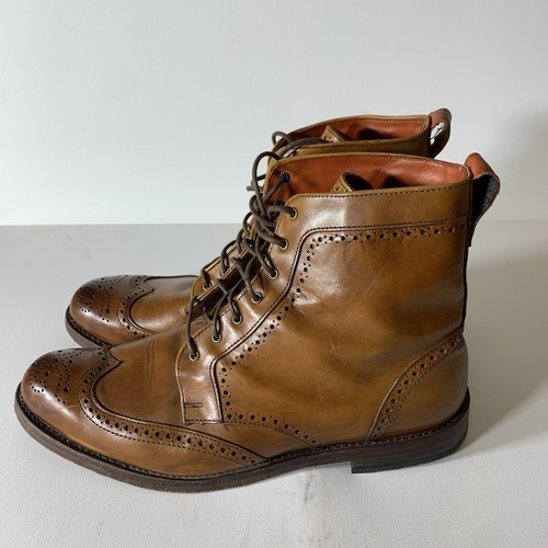 Allen Edmonds Boots Mens 11.5 D Dalton Wingtip Dress Made In USA 29816 1111 - Picture 4 of 11