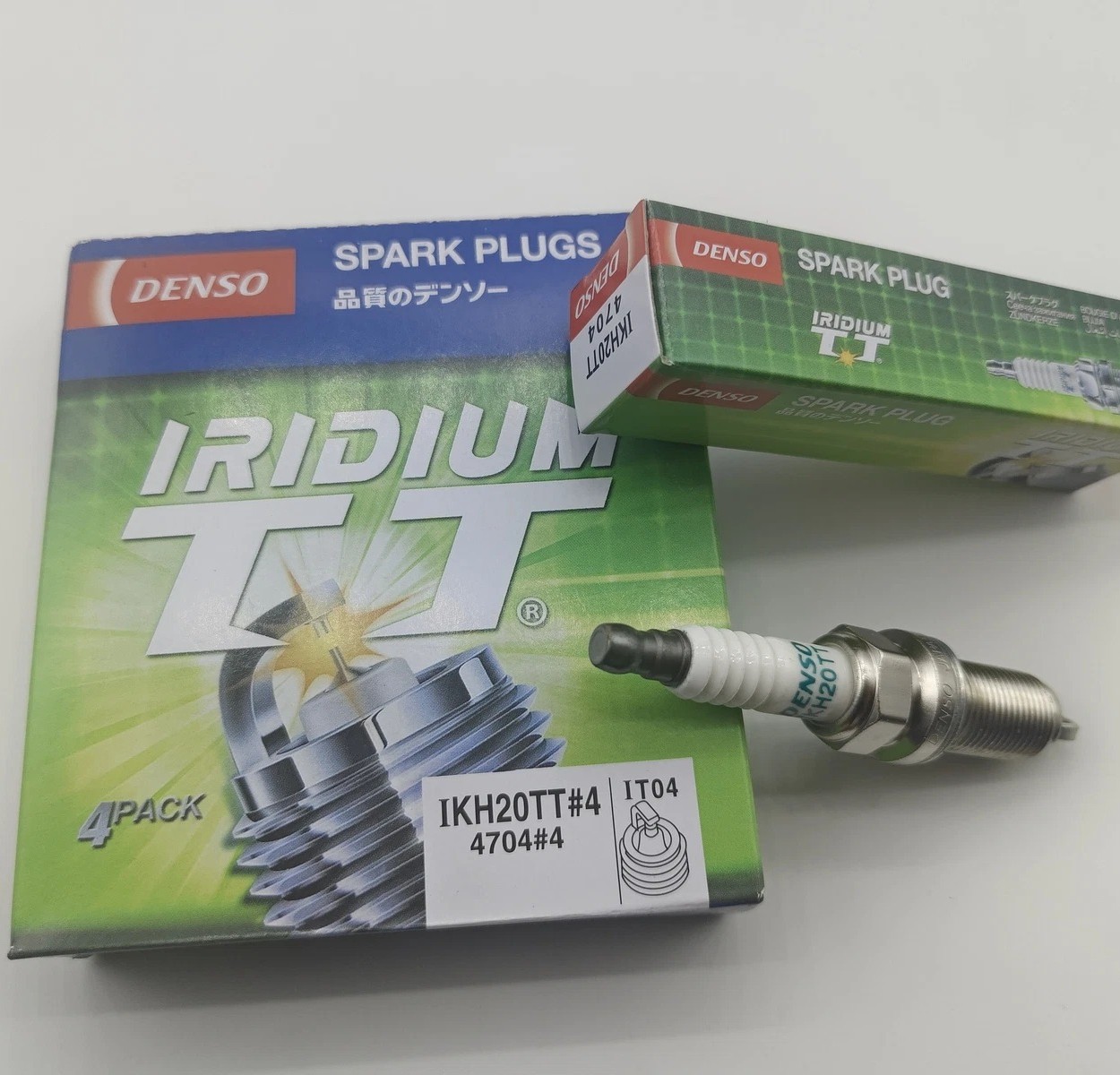 4Pcs DENSO Iridium Spark Plugs 4704 IKH20TT for Volvo Subaru Land Rover Hyundai