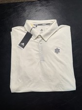 NWT MEN'S ADIDAS ULTIMATE 2.0 POLO, SIZE: 2XL, COLOR: WHITE M8.3 
