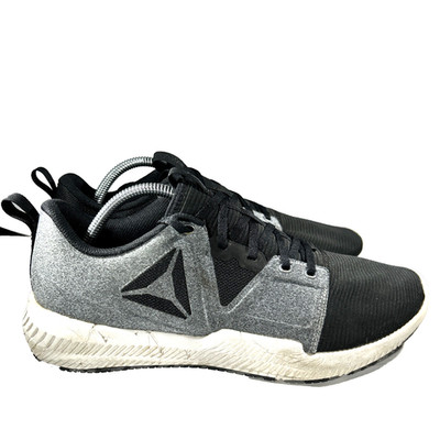 Reebok Hydrorush Mens Running Training Shoes Sneakers Size 10 Black Gray Walking