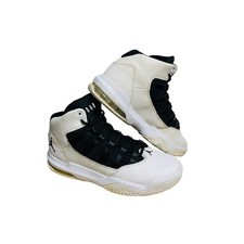 Jordan Max Aura White Black Basketball Shoes Sneakers AQ9214-100 Kids 7Y