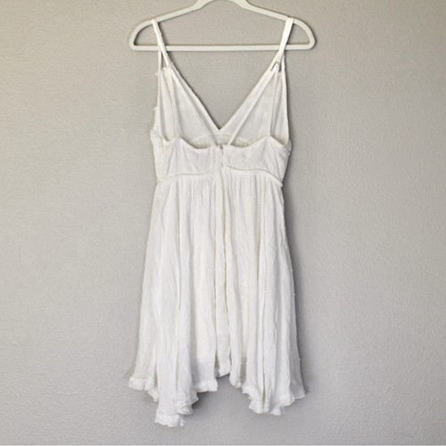 Olivaceous Mini Dress Size Medium Polka Dot Bohemian Milkmaid Babydoll Coquette - Picture 3 of 13