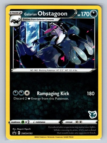 Galarian Obstagoon SWSH193 NM/M Sword & Shield Promo P Pokemon T00876