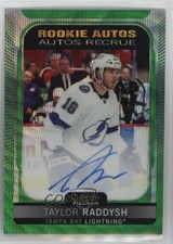 2021 O-Pee-Chee Platinum Rookie Emerald Surge 2/10 Taylor Raddysh #R-TR Auto 2d8
