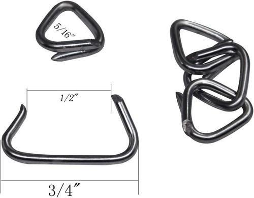 Hog Ring Pliers Angled with 300 Galvanized Rings, & 300 Pcs - Picture 4 of 5