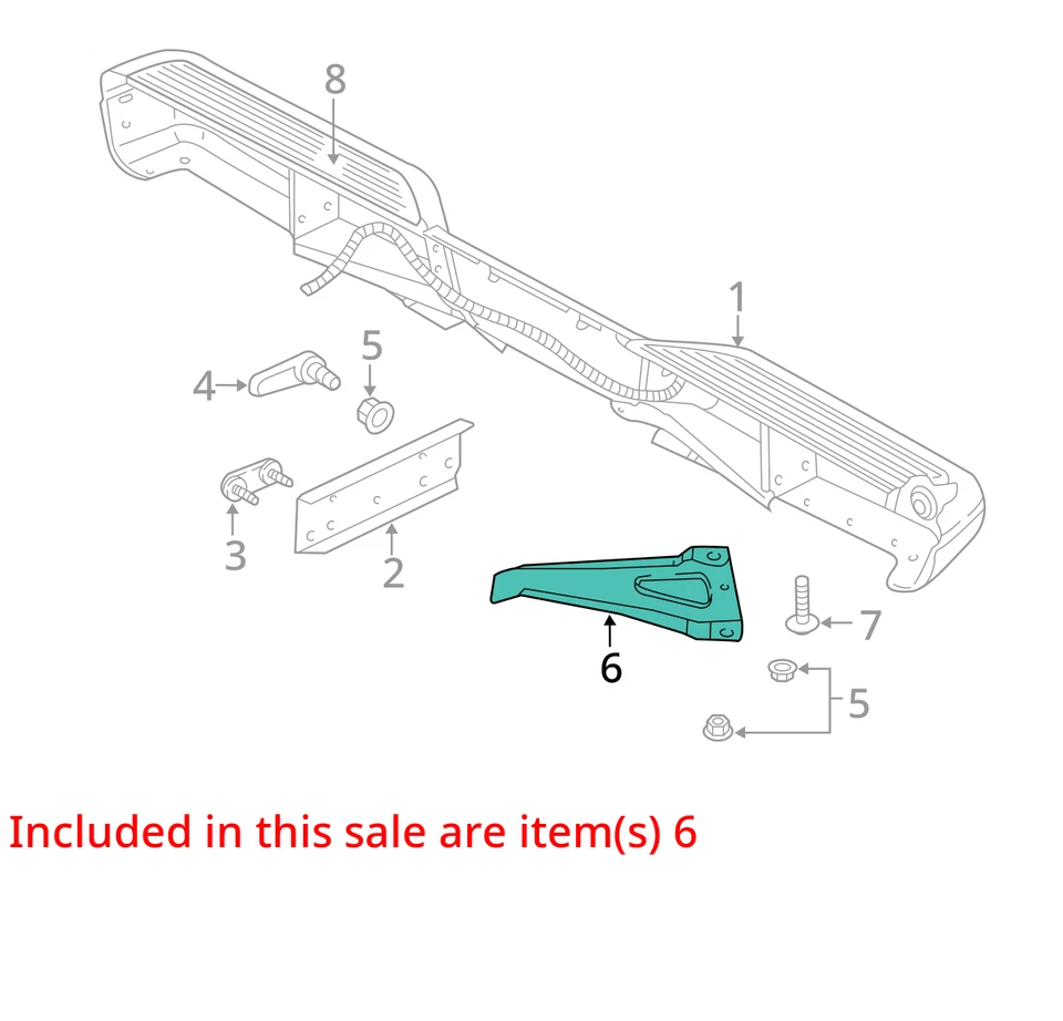 SOPORTE PARACHOQUES TRASERO CHRYSLER 55295674AB NUEVO OEM 55295674AB Foto 2 de 3