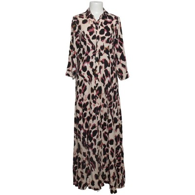 YAS, Blusenkleid, Größe: M, Beige/Schwarz/Pink, Viskose, Leopard, Damen #Bpd