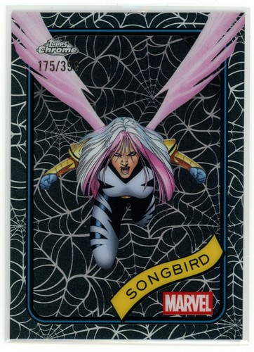 Songbird 2025 Topps Chrome Marvel Spider Web Refractor #61 175/399