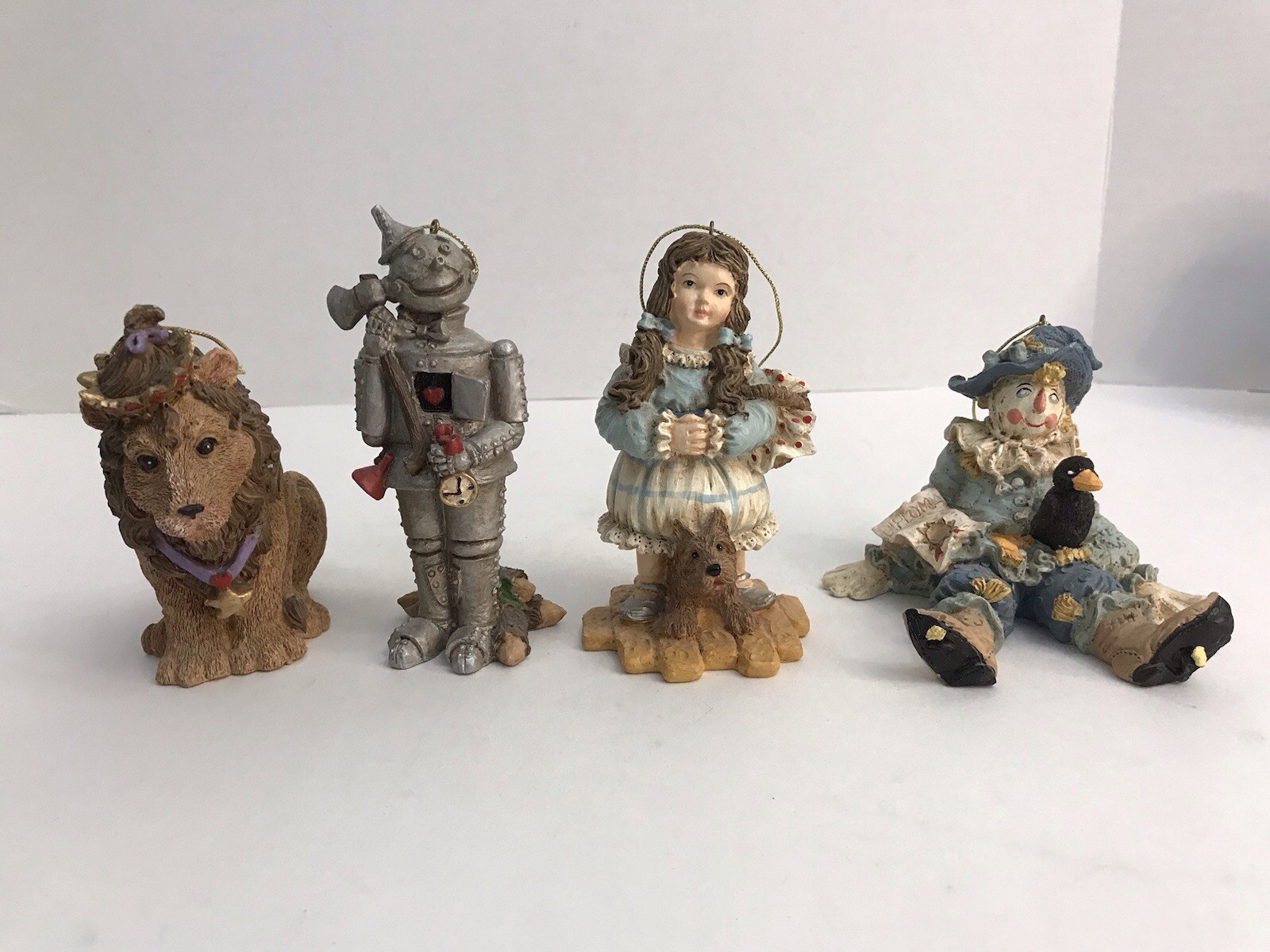 Smithsonian Institution Wizard Of Oz Ornaments Dorothy, Tin Man, Scarecrow, Lion