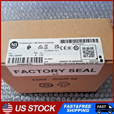 NEW Allen-Bredley 1769-L30ERM CompactLogix 1 MB Motion Controller NEW FREE SHIP