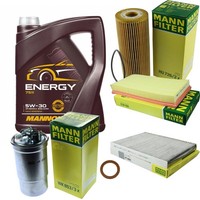 Inspektionspaket 5L Mannol Energy 5W-30 FüR Skoda Octavia I Combi 1.9 Tdi Audi