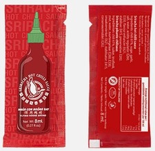 Flying Goose Sriracha Hot Chilli Sauce Sachets | 8ml Individual Portions