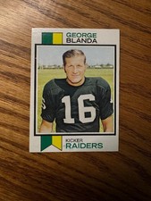 1973  Topps   Football  # 25  George Blanda    NM   (book 10.00)