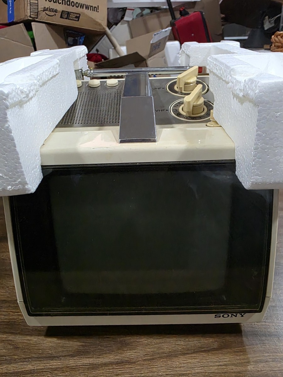 Vintage Sony TV-790 Television Black & White Retro Open Box | eBay