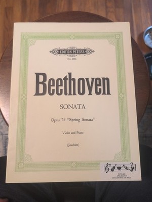Edition Peters Sheet Music Beethoven Sonata Opus 24 Spring Sonata Violin Piano